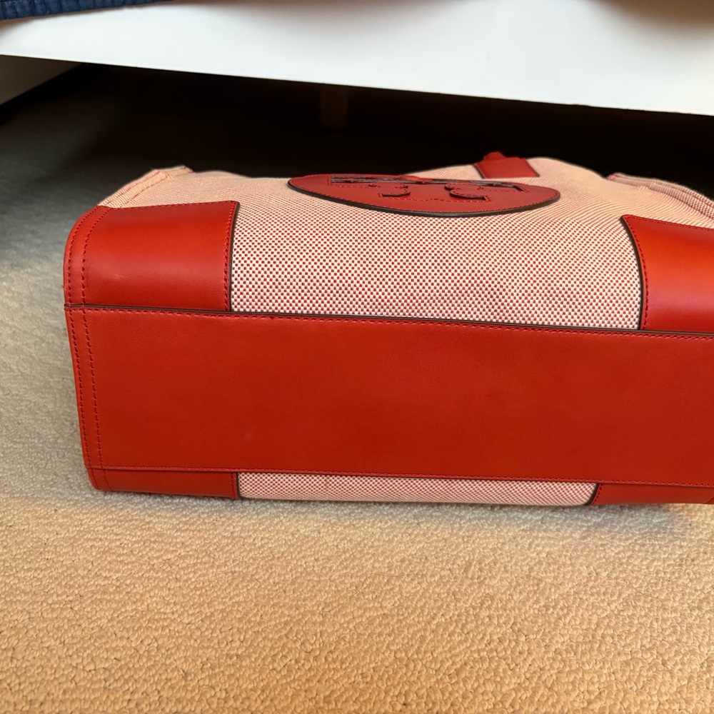 Tory Burch Small Ella Tote - Red - Picture 6 of 7